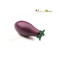 Dinette bois Aubergine Dinette Erzi Jouet naturel écologique Jouet inspiration Waldorf Montessori Jeu Libre