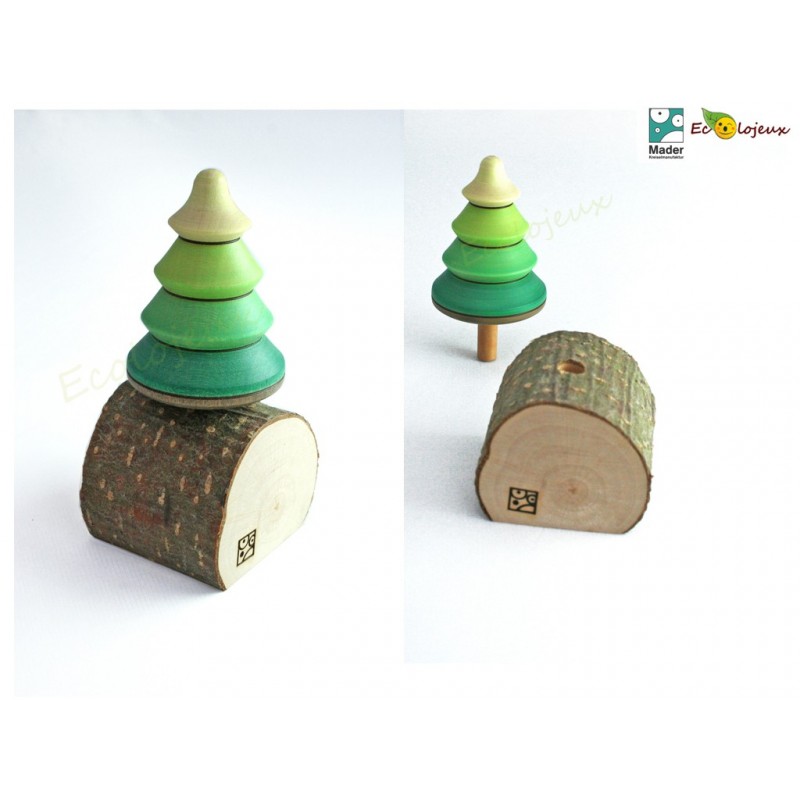 Toupie en bois Sapin JOUET BOIS TOUPIE ARTISANALE Originale Cadeau artisanal original FAIT MAIN