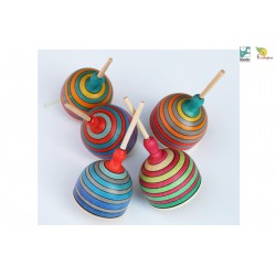 Toupie en bois Fridoline Toupies Mader WOODEN SPINNING TOP jouet bois naturel TOUPIE COLLECTIONNEUR