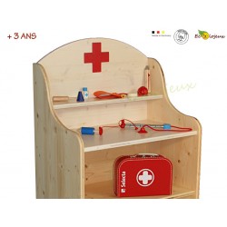 Malette Docteur Enfant Médecin Jouet en Bois Jeu de Rôle avec