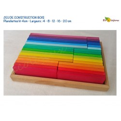 Planchettes Arc en ciel  Jeu de Construction en bois Jeu libre waldorf