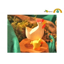 figurine poule blanche ostheimer 13113 huhn weiss