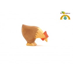 jouet animaux en bois figurine poule ostheimer 13123