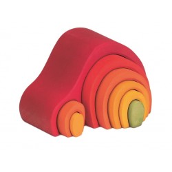 Arc en ciel Grimm's Arches Gluckskafer Jeu Libre Montessori Waldorf Maison de Lutin rouge, en bois