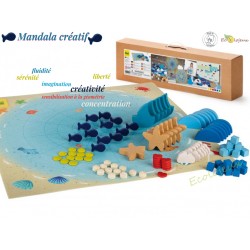 Jouet libre bois Mandala ocean créatif Mandalay Erzi 102 pcs Jeu construction 42282