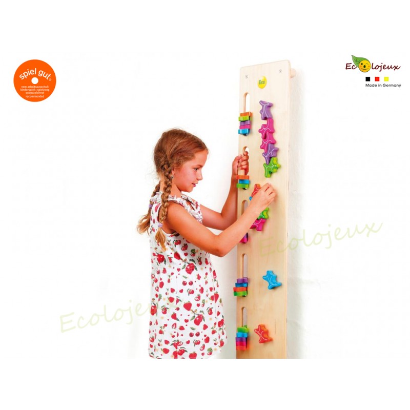 Jeu en bois crèche Erzi Jeu de manipulation Mur Fantômes 42265 Adresse équilibre motricité coordination concentration