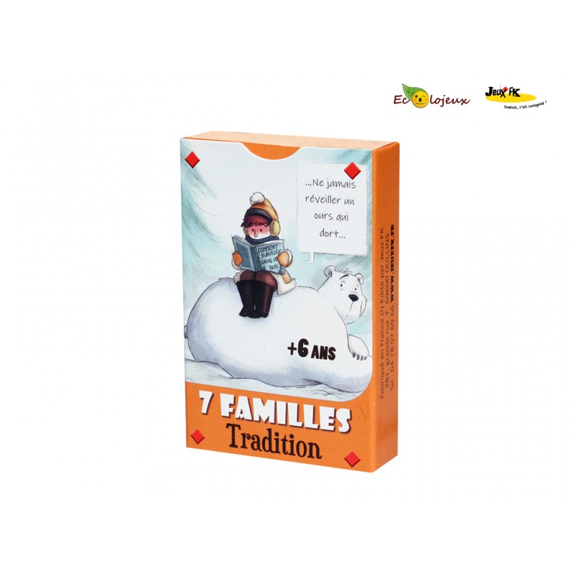 Jeu 7 familles tradition - Jeu de cartes Jeux FK Jeu français + 6 ans  Eco-conçu