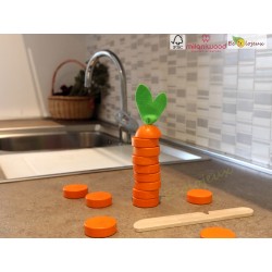 Jeu Couper la carotte - Chop the carrot Jeu en bois Milaniwood