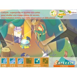 Cartzzle - Brocéliande illimitable Jeu Opla Fabrication française Jeu-Puzzle innovant surprenant