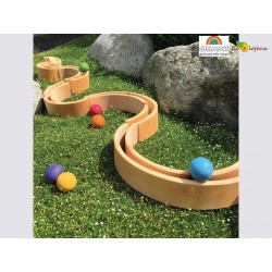 Arc en Ciel Grimm's 12 pièces nature Jeu de construction créatif en bois Jouet waldorf Montessori