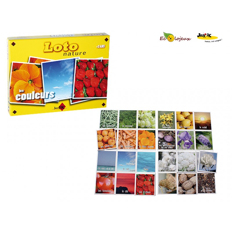 Loto Couleurs - un jeu de loto pour jouer avec les couleurs