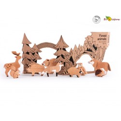 Figurines bois Set animaux de la forêt Dès 18 mois Jouet bois BAJO