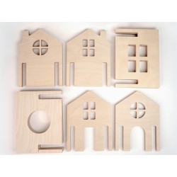 JOUET BOIS PROMO petit prix Flockmen City Jouet libre en bois
