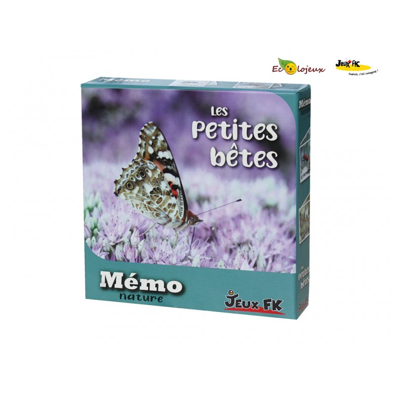 Mémo Nature Petites Bêtes Insectes Jeu de carte pédagogique Feux FK Fabrication française Découverte nature