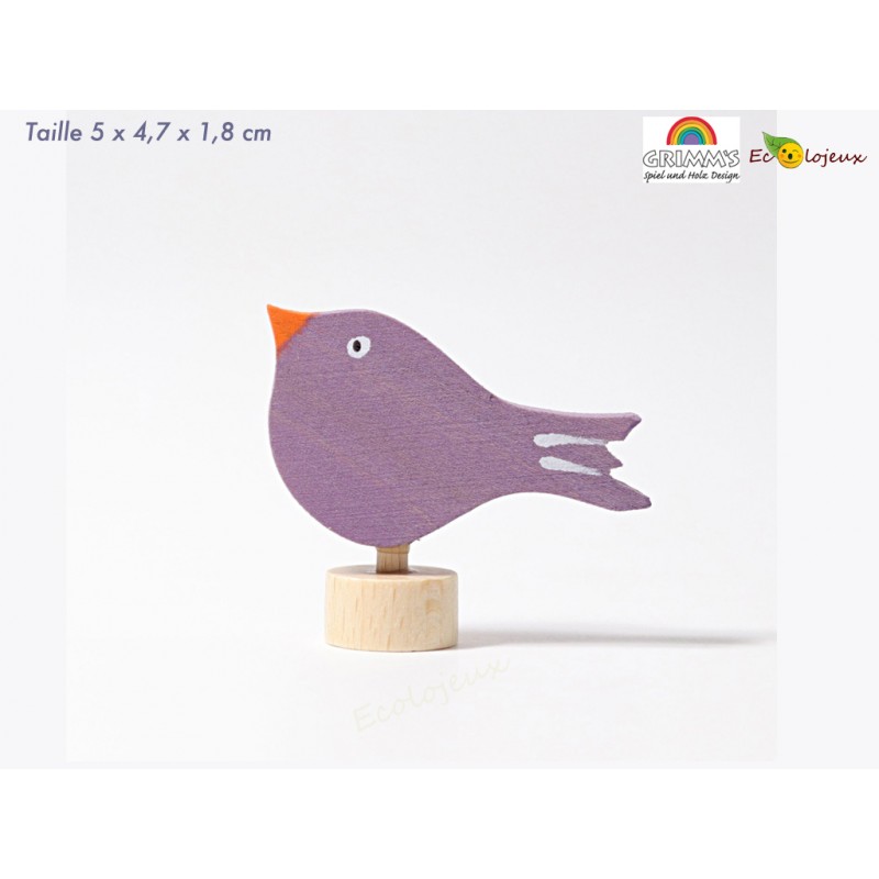 Figurine pour décoration - Oiseau Lilas Grimm's Couronne anniversaire  Waldorf