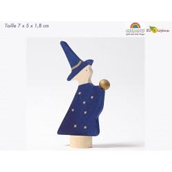 Figurine pour décoration - Magicien Grimms 03810 Jouet bois Waldorf