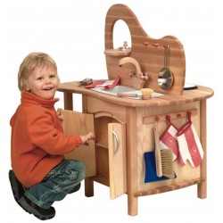 Cuisine Enfant en Bois Jeu imitation Montessori Waldorf