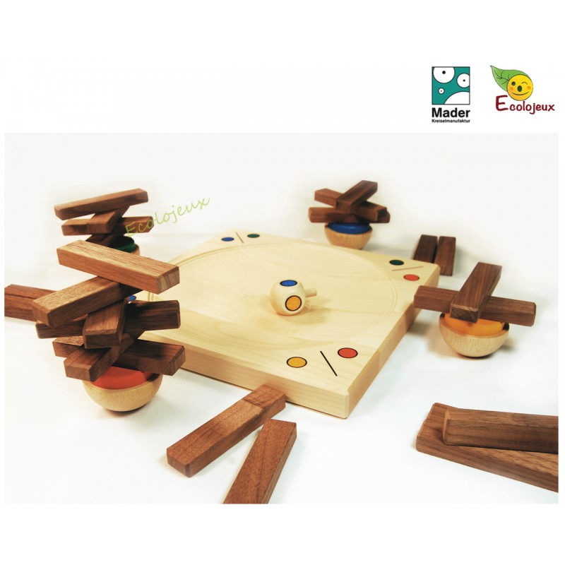 Jeu d'adresse Familial en bois - Stapeldesaster Original Mader Artisanal