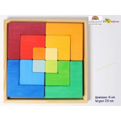 Jeu libre grimms puzzle creative set square