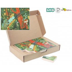 Puzzle Bois Recto-verso Récif-Jungle Bajo 97490