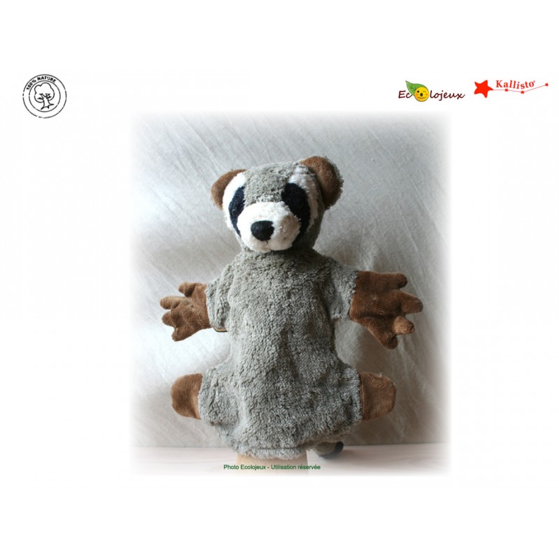 Marionnette main bio Raton Laveur Cadeau naissance Jouet naturel  Jouet Waldorf Marionnette Kallisto