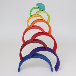 Arc en ciel Grimm's 10 pcs  10707 Coucher du Soleil Jouet libre waldorf steiner jeu construction en bois