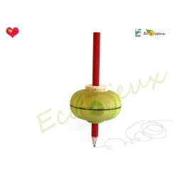 Toupie qui dessine Wooden Spinning Top Drawing Toupies Mader