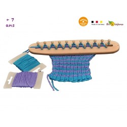 APPRENDRE LE TRICOT ENFANTS Machine à tricoter manuelle en bois