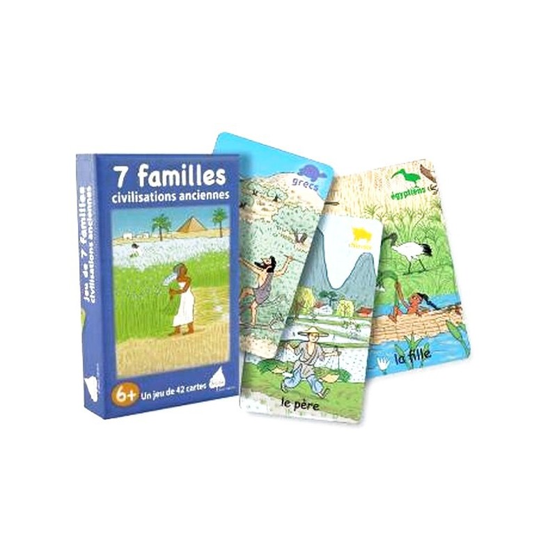 Jeu Nature Betula Exbrayat éditions Jeu 7 familles Civilisations