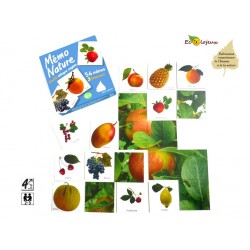 Jeu nature Mémo Nature Fruits Bilingue Anglais Apprendre Langues Editions Bétula Exbrayat