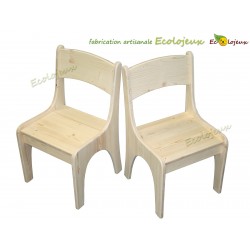 Chaise Enfant Bois artisanale Fabrication Ecolojeux