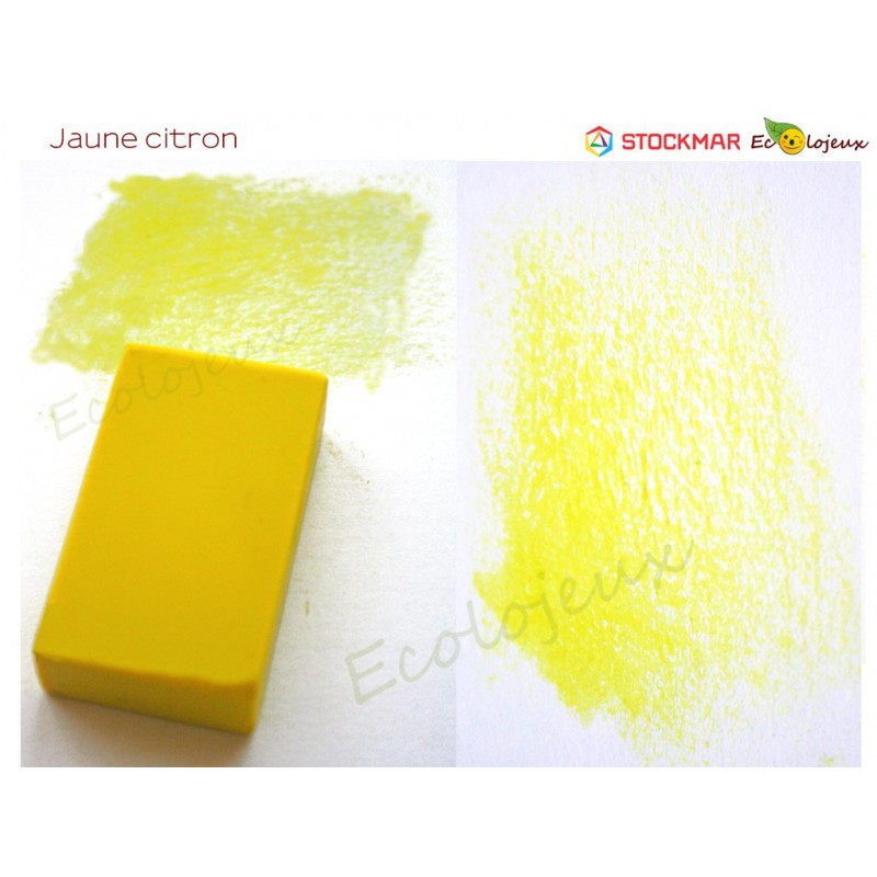 Stockmar bloc Cire à colorier Jaune Citron