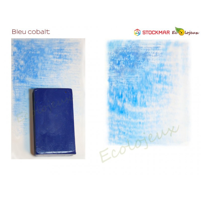 Stockmar bloc de cire à colorier Bleu Cobalt Ecole WALDORF STEINER Jardin d'enfants